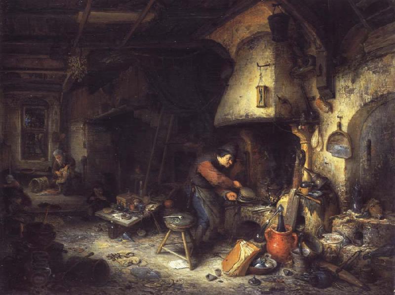 Ostade, Adriaen van An Alchemist China oil painting art